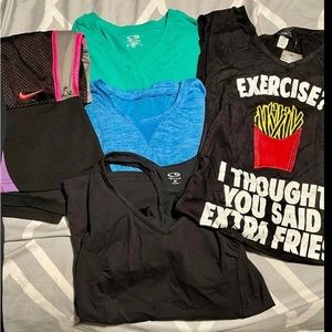 LOT OF WOMENS WORKOUT CLOTHES : SIZE MEDIUM**MORE ITEMS ADDED - SEE PICS!!!